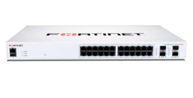 Fortiswitch-124F-Poe Switch L2+ Man. Poe 24 P. Ge, Di Cui 12 P. Poe+, 4 Sfp+, Poe Power Budget 185W