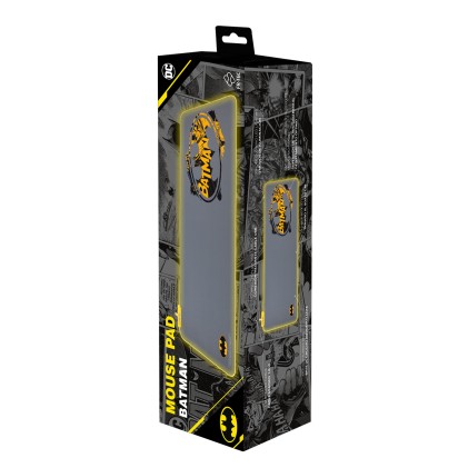 FR-TEC BATPCMPAD tappetino per mouse Tappetino per mouse per gioco da computer Nero, Grigio, Giallo