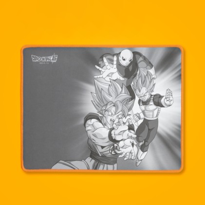 FR-TEC PC Dragon Ball Super PACK Keyboard + Mouse + Mousepad tastiera Mouse incluso USB Grigio, Arancione