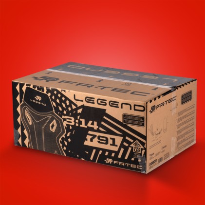 FR-TEC Sedile per simulatore di corse Sedile da corsa Legend - Sedile da alta competizione - Schienale Premium da 92 cm - Base del volante 45x22 - Adattabilità in lunghezza, altezza e inclinazione - Base dei pedali regolabile - Colore nero