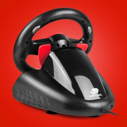 FR-TEC Turbo cup Nero, Rosso Sterzo + Pedali Nintendo Switch, Nintendo Switch Lite, PC