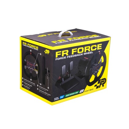 FR-TEC FT7015 periferica di gioco Nero, Rosso Sterzo + Pedali PC, PlayStation 4, Xbox One, Xbox Series S, Xbox Series X