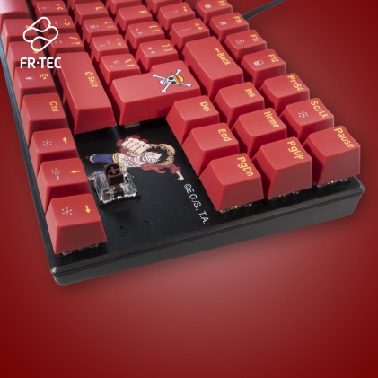 FR-TEC OP4001 tastiera Gaming USB QWERTY Inglese, Spagnolo Borgogna