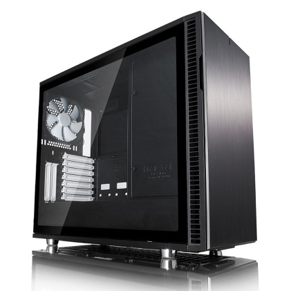 Case Midi Fractal Design Define R6 Black Tempered Glass USB-C
