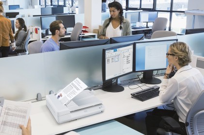 ORIGINALE Fujitsu Bianco PA03753-B001 SP-1425 ADF/Flatbed, 2x CMOS-CIS, 2x RGB-LED, 52 - 127 g/m2, 600 dpi, USB 2.0, 16W, 4.3kg