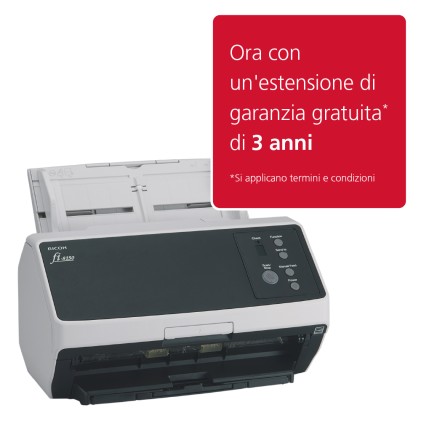 ORIGINALE Fujitsu nero / Grigio PA03810-B101 fi-8150 Fujitsu fi Series fi-8150 50ppm/100ipm A4 Duplex ADF USB3.2 LED Workgroup Scanner.