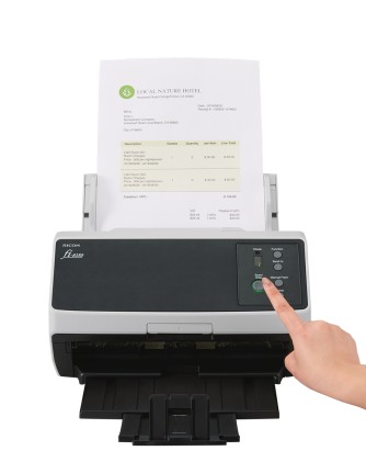 ORIGINALE Fujitsu nero / Grigio PA03810-B101 fi-8150 Fujitsu fi Series fi-8150 50ppm/100ipm A4 Duplex ADF USB3.2 LED Workgroup Scanner.