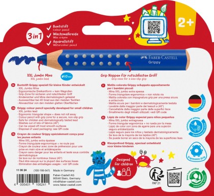 Faber-Castell 110624 pastello colorato Multicolore 10 pz