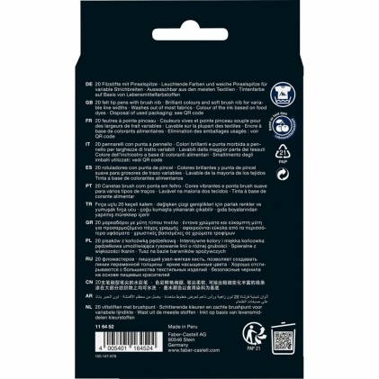 Faber-Castell 116452 marcatore Colori assortiti 20 pz
