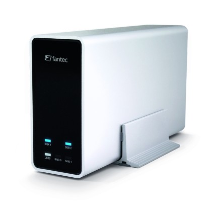 Fantec Box hard disk 2,5 Fantec mobiRaid X2 Sata USB3.0 silver
