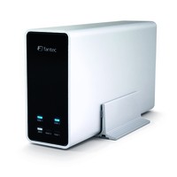 Fantec Box hard disk 2,5 Fantec mobiRaid X2 Sata USB3.0 silver