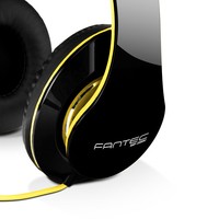 FANTEC SHP-250AJ-WT Cuffie Audio Black Neon Yellow