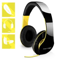 FANTEC SHP-250AJ-WT Cuffie Audio Black Neon Yellow