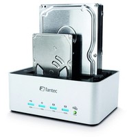 FANTEC AluDOCK 2X Docking Station per dischi SATA da 3,5 e 2,5" connessione USB 3.0