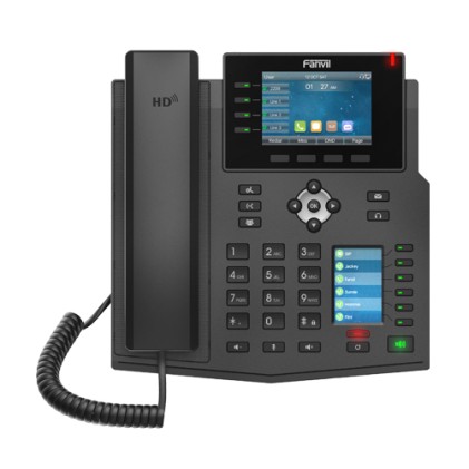 Fanvil X5U telefono IP Nero 16 linee LCD Wi-Fi