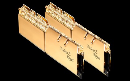 G.SKILL Trident Z Royal DDR4 16GB 2x8GB 3200MHz CL14 1.35V XMP 2.0 Gold
