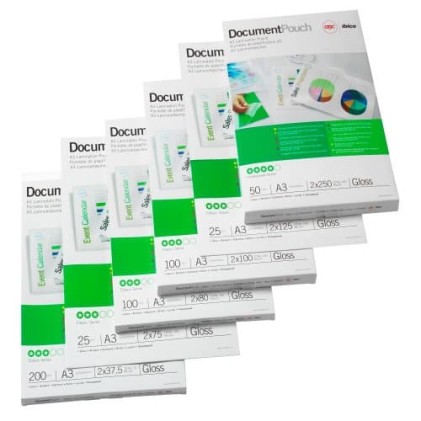 GBC Pouch plastificazione Peel`n Stick A3 2x125 mic lucide (100)