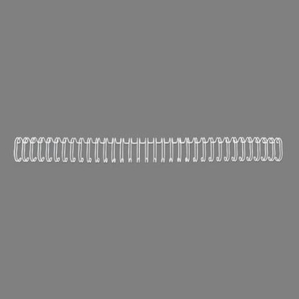 GBC Spirali metalliche WireBind bianche 8 mm (100)