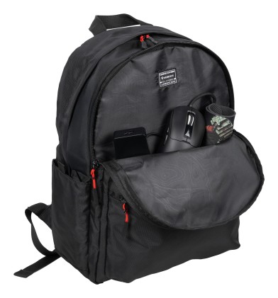 Zaino per laptop Genesis Pallad 200 per computer portatili fino a 14,1" - Capacit&agrave; 19 litri - 6 scomparti - Nero