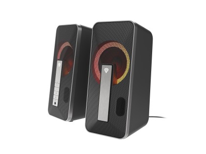 GENESIS Helium 100 BT RGB set di altoparlanti 10 W PC/PC portatile Nero, Argento 2.0 canali Bluetooth
