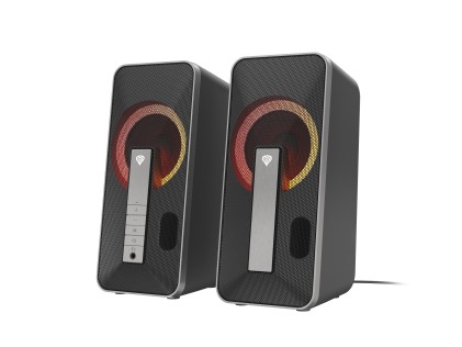 GENESIS Helium 100 BT RGB set di altoparlanti 10 W PC/PC portatile Nero, Argento 2.0 canali Bluetooth