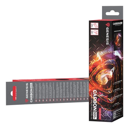 GENESIS Carbon 500 M Steel G2 Tappetino per mouse per gioco da computer Multicolore