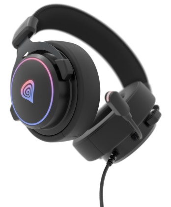 GENESIS Neon 764 Auricolare Cablato A Padiglione Gaming USB tipo A Nero