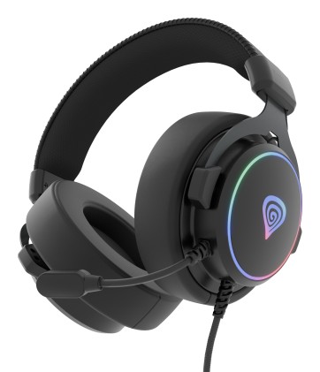 GENESIS Neon 764 Auricolare Cablato A Padiglione Gaming USB tipo A Nero