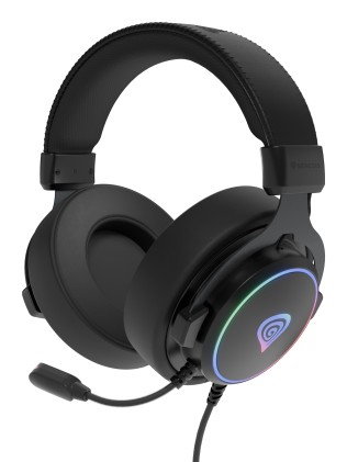GENESIS Neon 764 Auricolare Cablato A Padiglione Gaming USB tipo A Nero