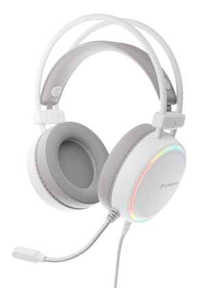 GENESIS Neon 613 G2 White Auricolare Cablato A Padiglione Gaming USB tipo A Bianco