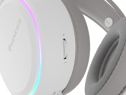 GENESIS Neon 613 G2 White Auricolare Cablato A Padiglione Gaming USB tipo A Bianco