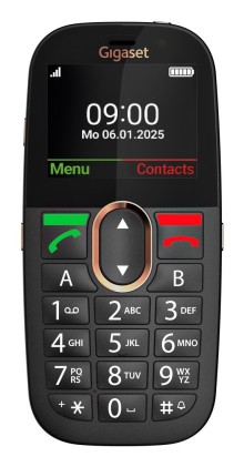 Gigaset GL695 5,87 cm (2.31") 113 g Nero Telefono per anziani
