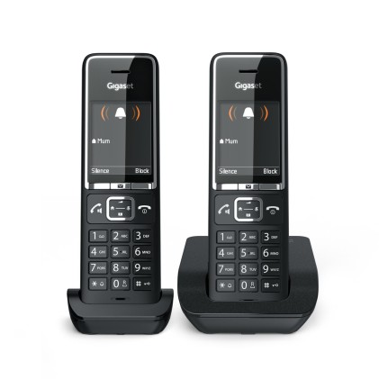 Gigaset COMFORT 550 duo Telefono analogico Identificatore di chiamata Nero