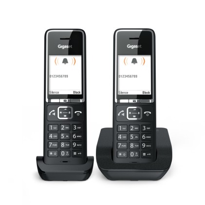 Gigaset COMFORT 550 duo Telefono analogico Identificatore di chiamata Nero