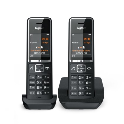 Gigaset COMFORT 550 duo Telefono analogico Identificatore di chiamata Nero