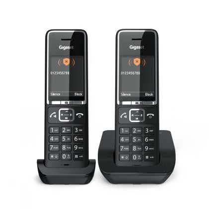 Gigaset COMFORT 550 duo Telefono analogico Identificatore di chiamata Nero