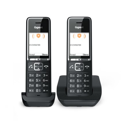 Gigaset COMFORT 550 duo Telefono analogico Identificatore di chiamata Nero