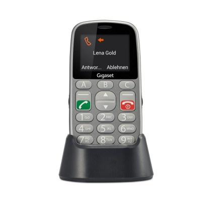 Gigaset GL390 5,59 cm (2.2") 88 g Grigio Telefono per anziani