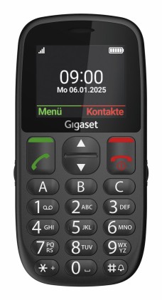 Gigaset GL395 5,59 cm (2.2") 90 g Nero Telefono per anziani