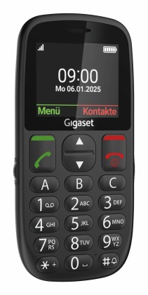 Gigaset GL395 5,59 cm (2.2") 90 g Nero Telefono per anziani