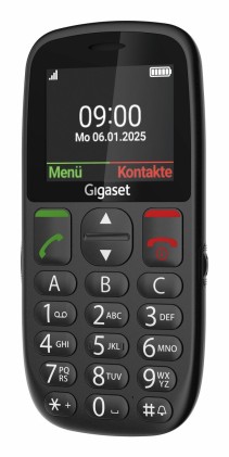 Gigaset GL395 5,59 cm (2.2") 90 g Nero Telefono per anziani