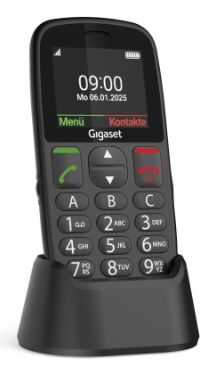 Gigaset GL395 5,59 cm (2.2") 90 g Nero Telefono per anziani