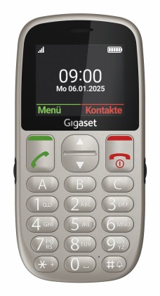 Gigaset GL395 5,59 cm (2.2") 90 g Grigio Telefono per anziani