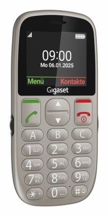 Gigaset GL395 5,59 cm (2.2") 90 g Grigio Telefono per anziani