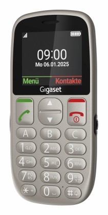 Gigaset GL395 5,59 cm (2.2") 90 g Grigio Telefono per anziani