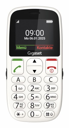 Gigaset GL395 5,59 cm (2.2") 90 g Bianco Telefono per anziani
