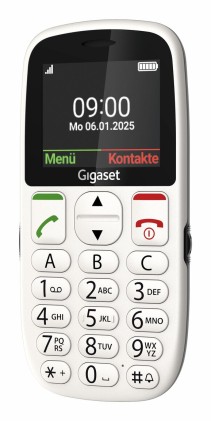 Gigaset GL395 5,59 cm (2.2") 90 g Bianco Telefono per anziani
