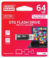 Pendrive GOODRAM 64GB Twin microUSB/Usb 3.0 OTG - retail