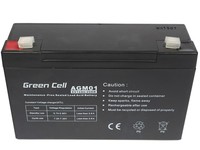 GREEN CELL Battery AGM 6V12AH