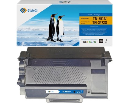 Toner compatibile Brother TN-3512 resa 12.000pg equivalente TN3512 colore Nero